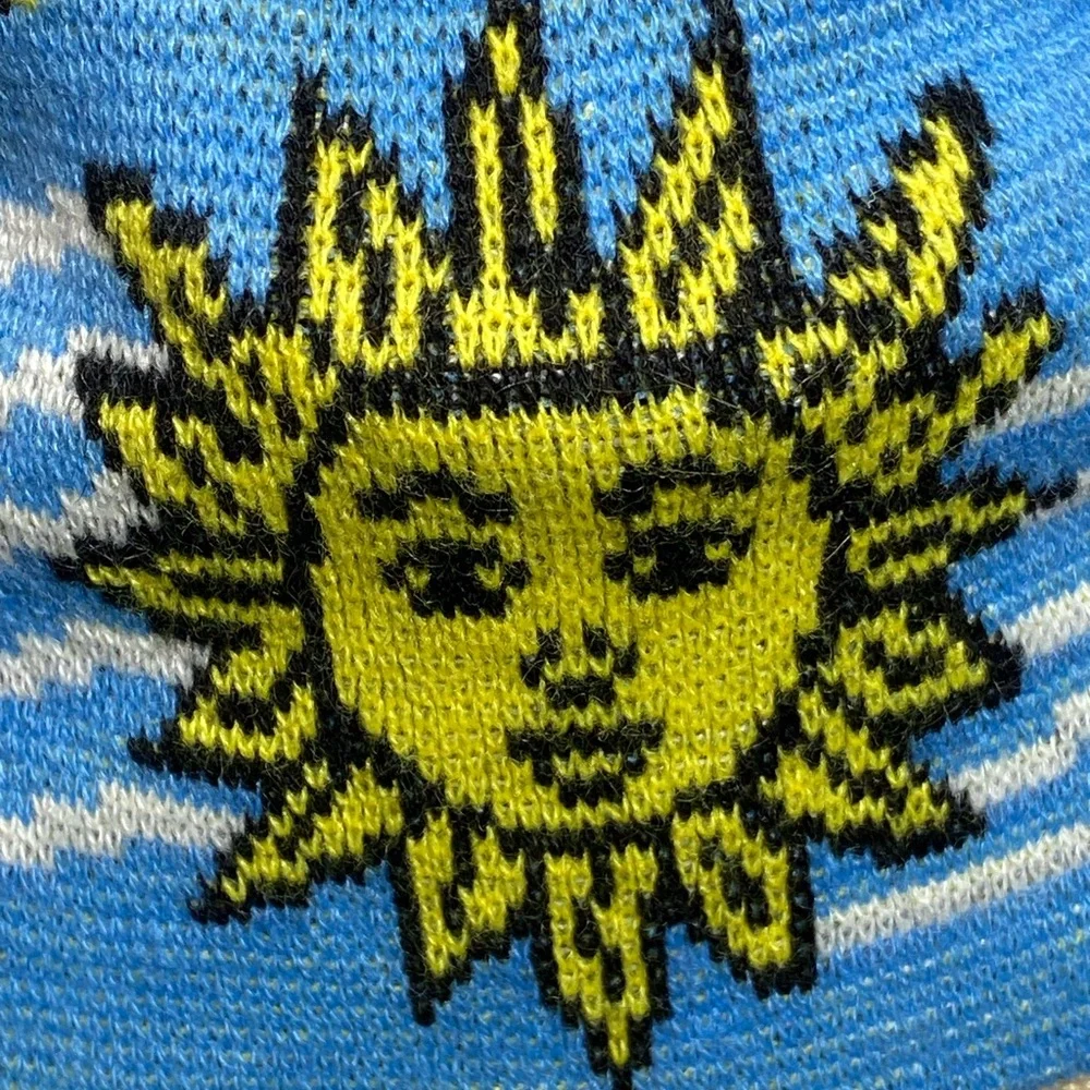 Blue Sun and Stars Kids Beanie